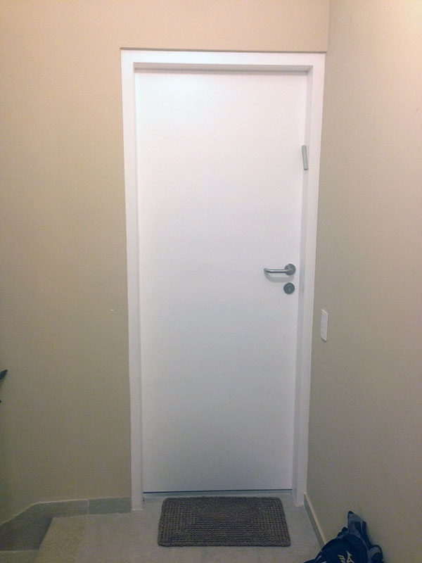 Porta Blindada de Correr Laca Branca - PBCLB13