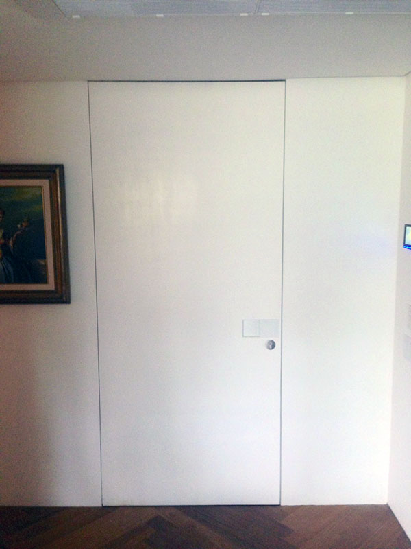 Porta Blindada de Correr Laca Branca - PBCLB14