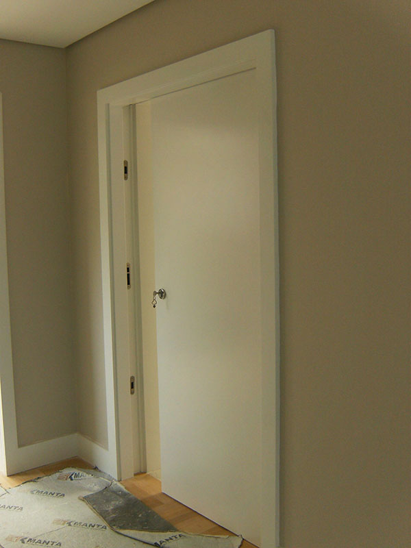 Porta Blindada de Correr Laca Branca - PBCLB4