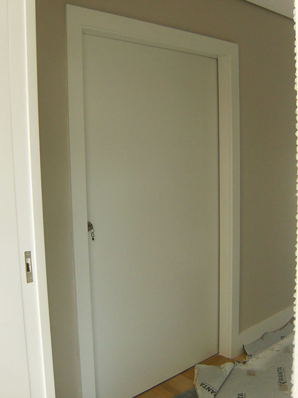 Porta Blindada de Correr Laca Branca - PBCLB6